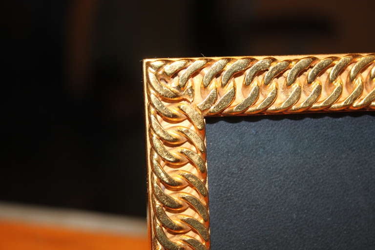 French Rare Hermes Chain Link Picture Frame