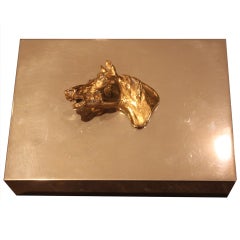 Hermes Horse Head Card Box