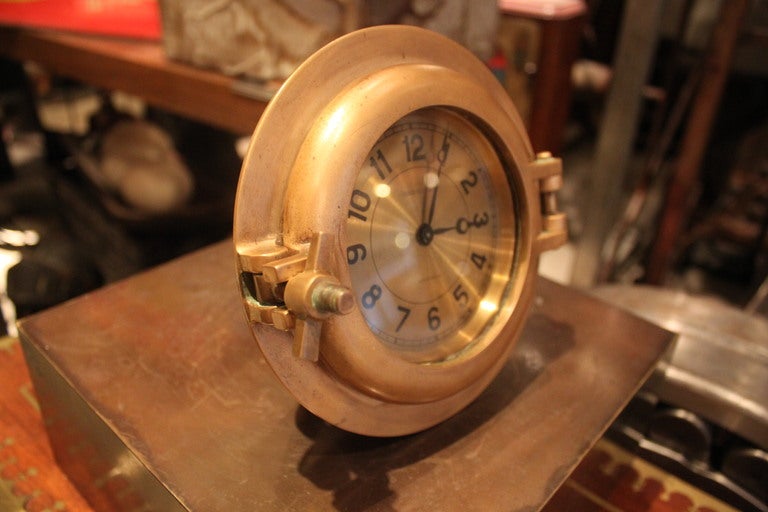 Hermes Porthole Clock In Good Condition In New York, NY