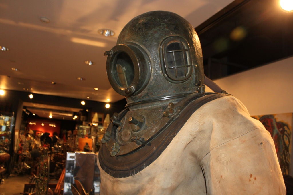 Rare Antique Diving Suit at 1stDibs | old fashioned diving suit, old ...