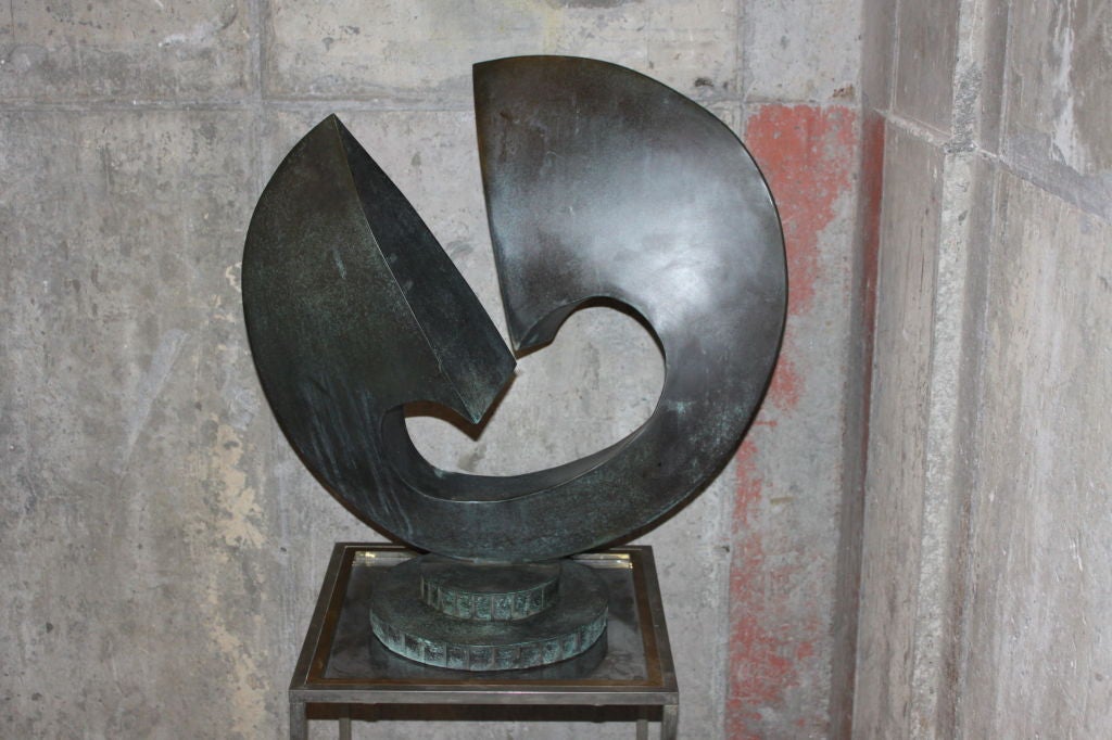 Among Gunn's dozens of public and private commissions are the War Memorial in Greenfield, Mass. and sculptures for the Boston Symphony Orchestra at Tanglewood, Basketball Hall of Fame and the Needham Concert Society. This piece is absolutely