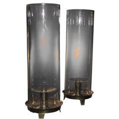 Vintage Parzinger Hurricane Lamps