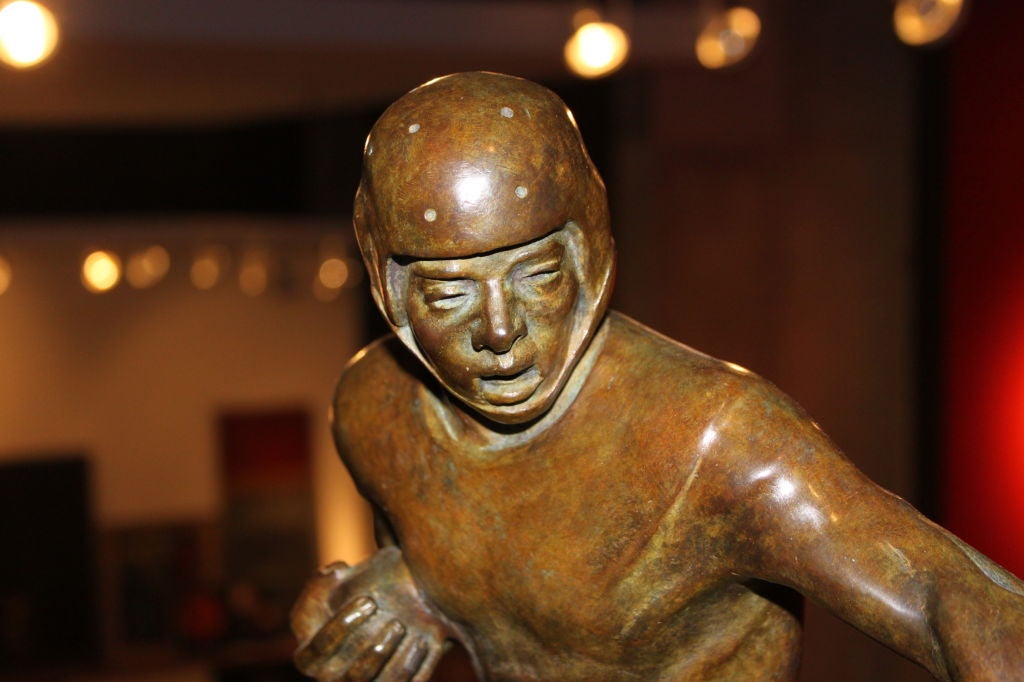 American Clem Spampinato Football Player Bronze