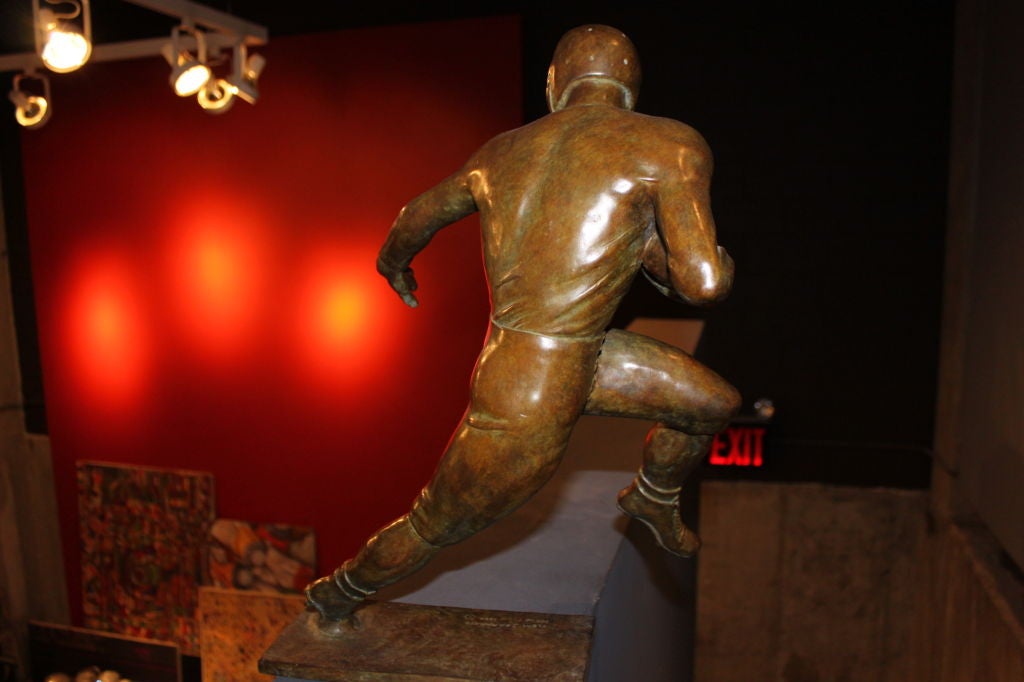 Clem Spampinato Football Player Bronze 1
