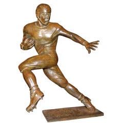 Clem Spampinato Football Player Bronze