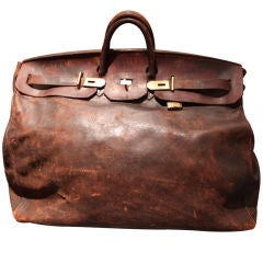 Giant, Beautifull Worn, Hermes Travel Bag