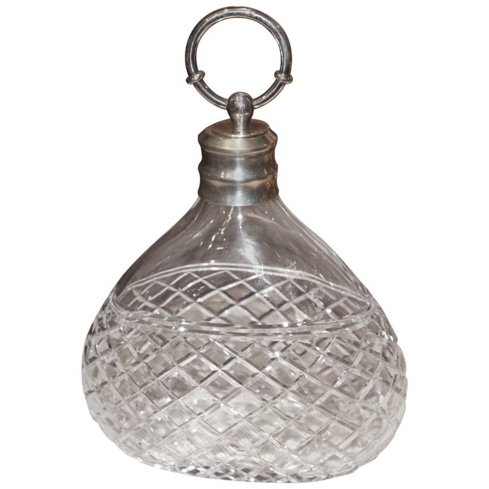 Hermes Sterling and Baccarat Decanter at 1stDibs