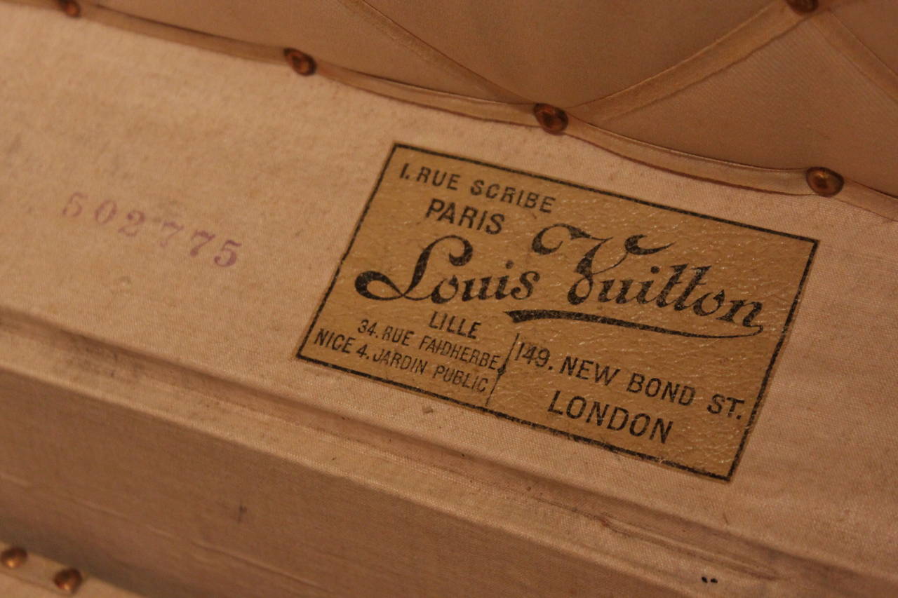 French Rare Louis Vuitton Cube Trunk