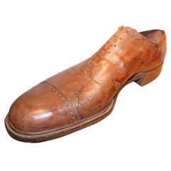 Giant 1940's Footjoy Advertising Captoe Shoe