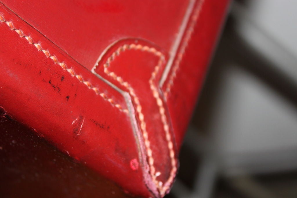 Rare Hermes  leather Suitcase 1