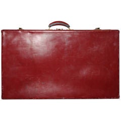 Vintage Rare Hermes  leather Suitcase