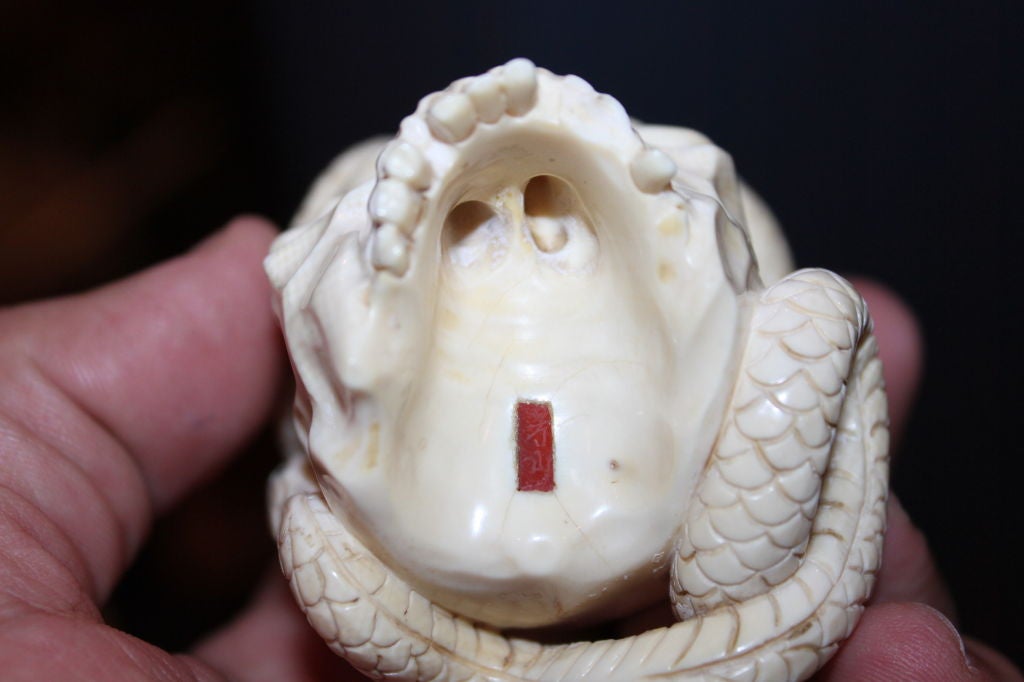 Japanese Ivory Skull 1