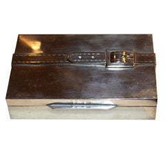 Sterling Silver Maria Pergay Belt Strap Box