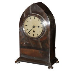 Huge Sterling Silver Freidelander Clock