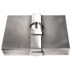Sterling Silver Hermes Belt Strap Box