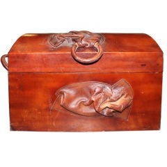 Vintage Incredible Leather Gucci Trunk