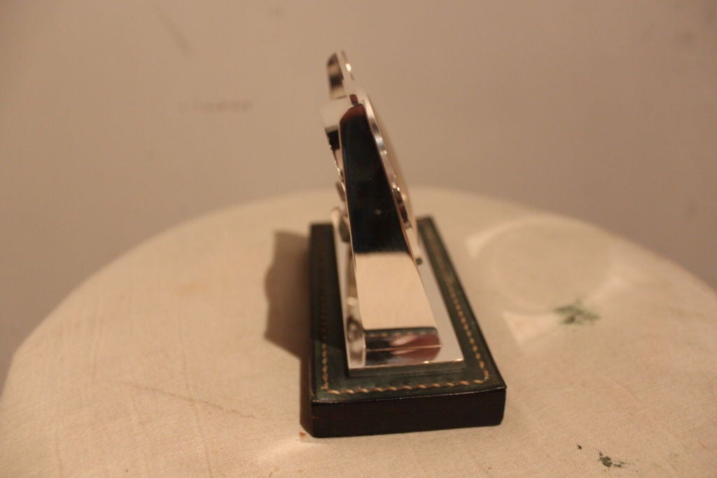 Mid-20th Century Hermes Desk Clock by Dupre-Lafon