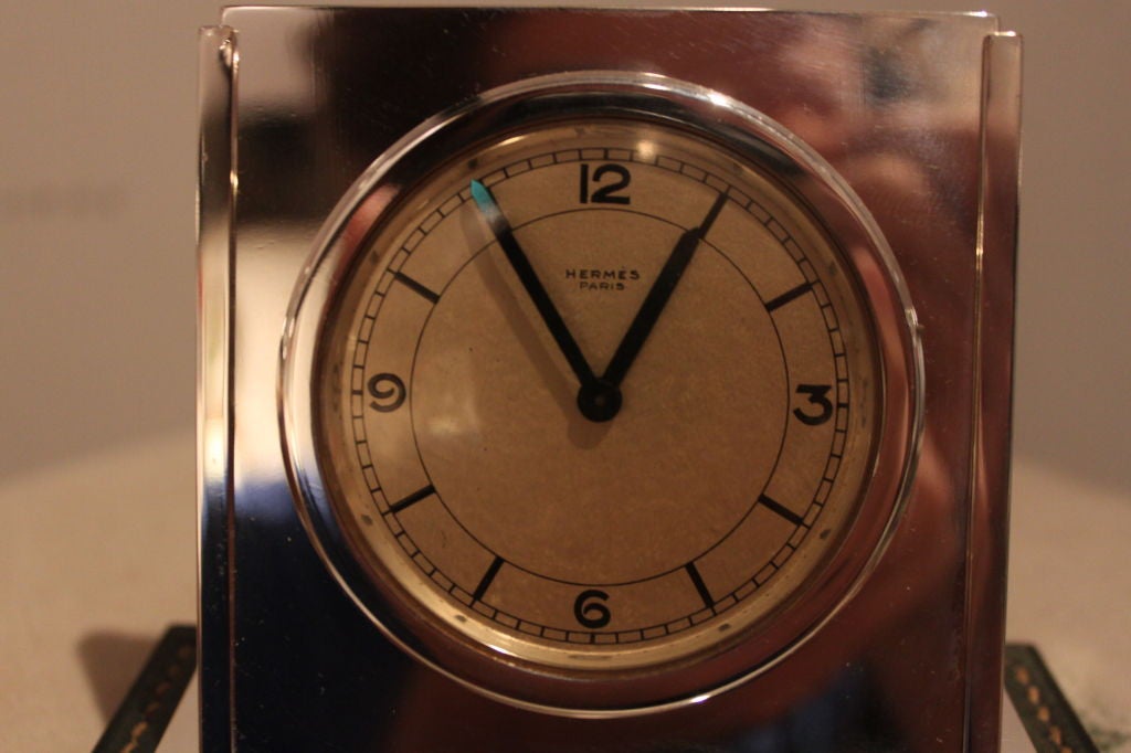 Hermes Desk Clock by Dupre-Lafon 2