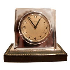 Hermes Desk Clock by Dupre-Lafon