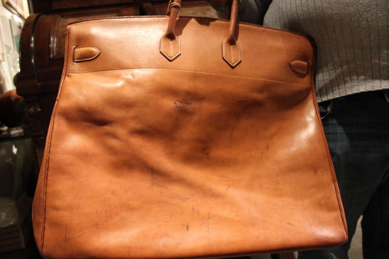Late 20th Century Hermes 55cm HAC Travel Bag
