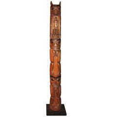 Hand Carved Totem by Ron Austin