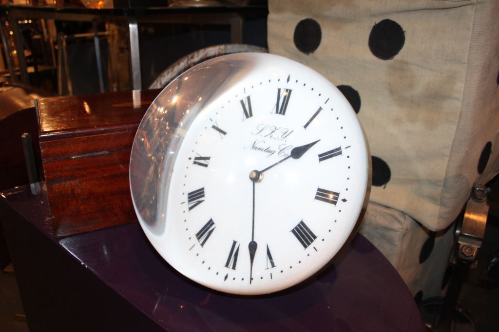 An incredible, giant ball clock. The biggest we've ever seen. It's the size of a basketball. The thing is unreal.