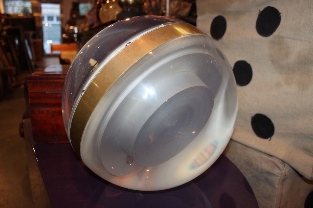 Giant Monumental Lucite Ball Clock In Excellent Condition In New York, NY