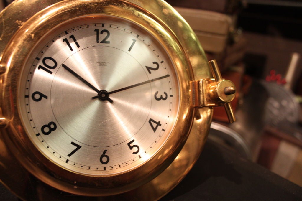 Mid-20th Century Hermes Porthole clock