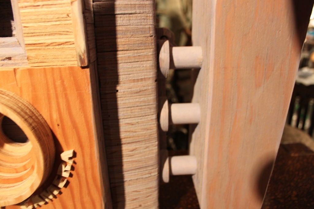 Giant Wooden Camera Sculpture by Peter Buchman 2