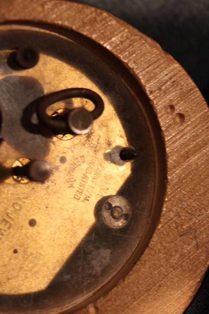 German Rotating Eye Skull Clock by Oswald at 1stdibs