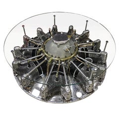 Incredible Seven Cylinder Jacobs Aircraft Engine Coffee Table