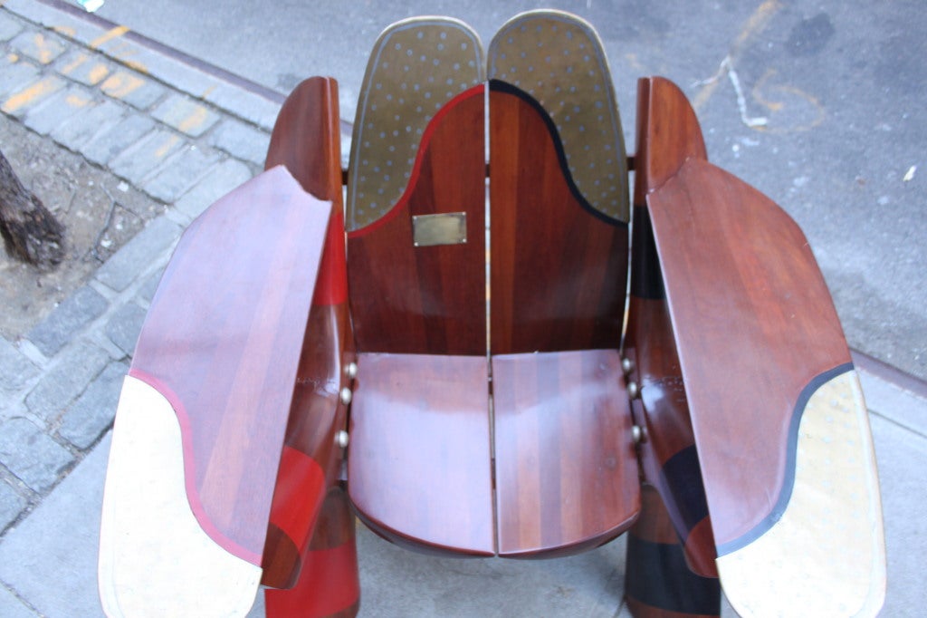 American One of a Kind Chair made of Rolls Royce Propellers