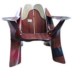One of a Kind Chair made of Rolls Royce Propellers