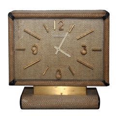 Rare Hermes Canvas Clock
