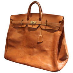 Vintage Hermes 55cm HAC Travel Bag