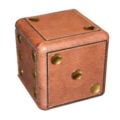 Vintage Gucci leather Dice Gaming cube