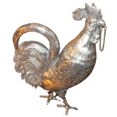 Rare and unusual Austrian figural Rooster Cocktail Shaker