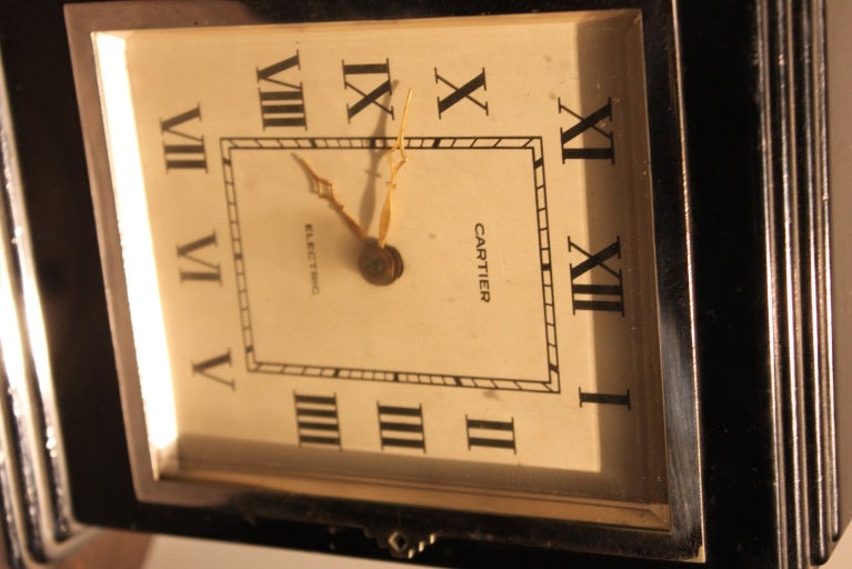 French Deco Cartier clock