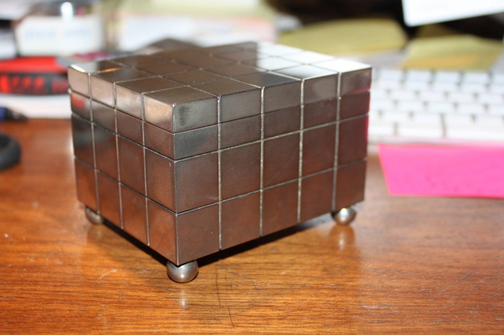 Rare Richard Meier checkerboard box for Swid Powell