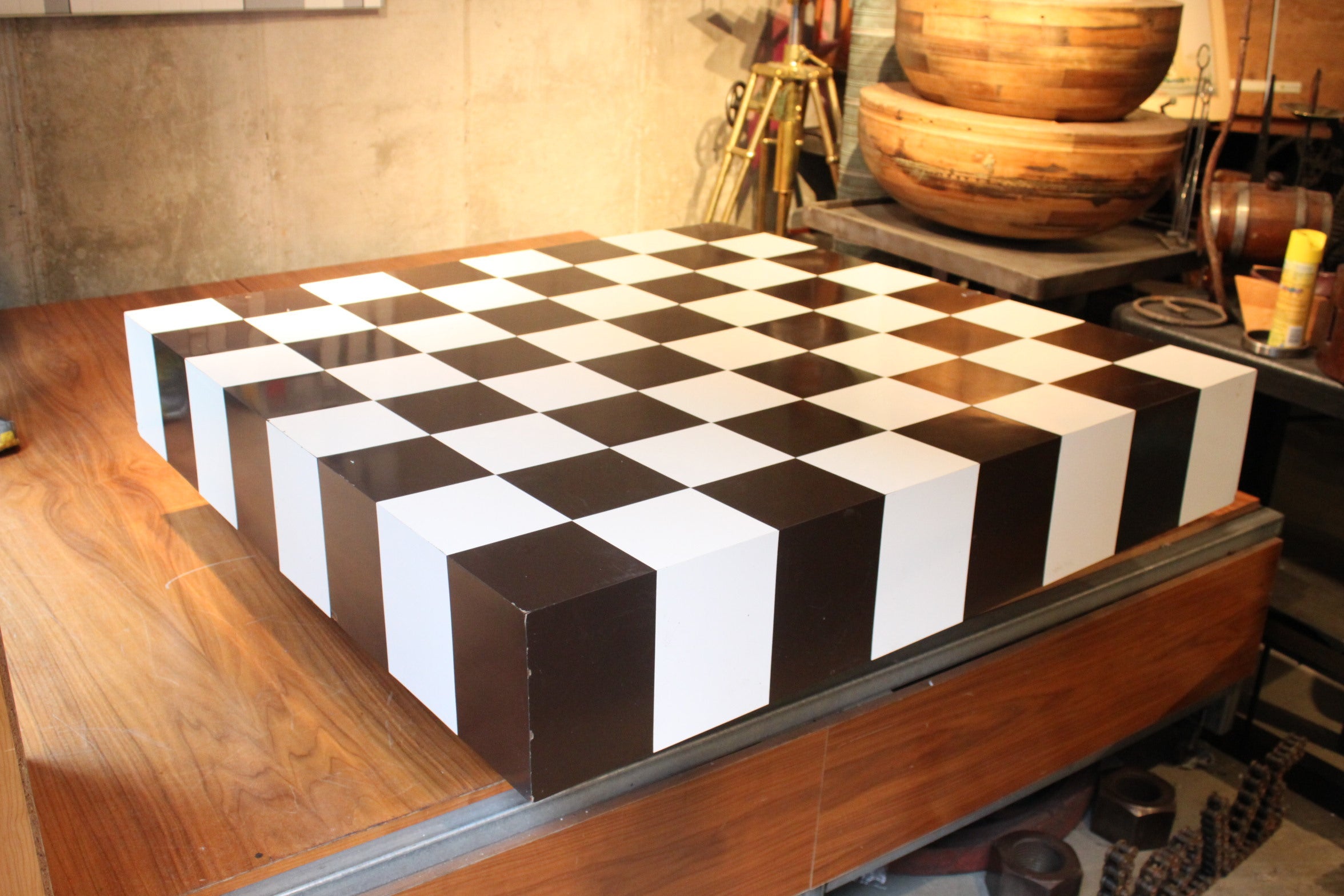 Giant Op -Art  1970's coffee table  For Sale