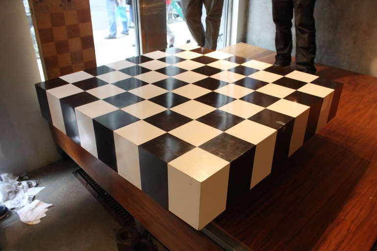 American Giant Op -Art  1970's coffee table  For Sale