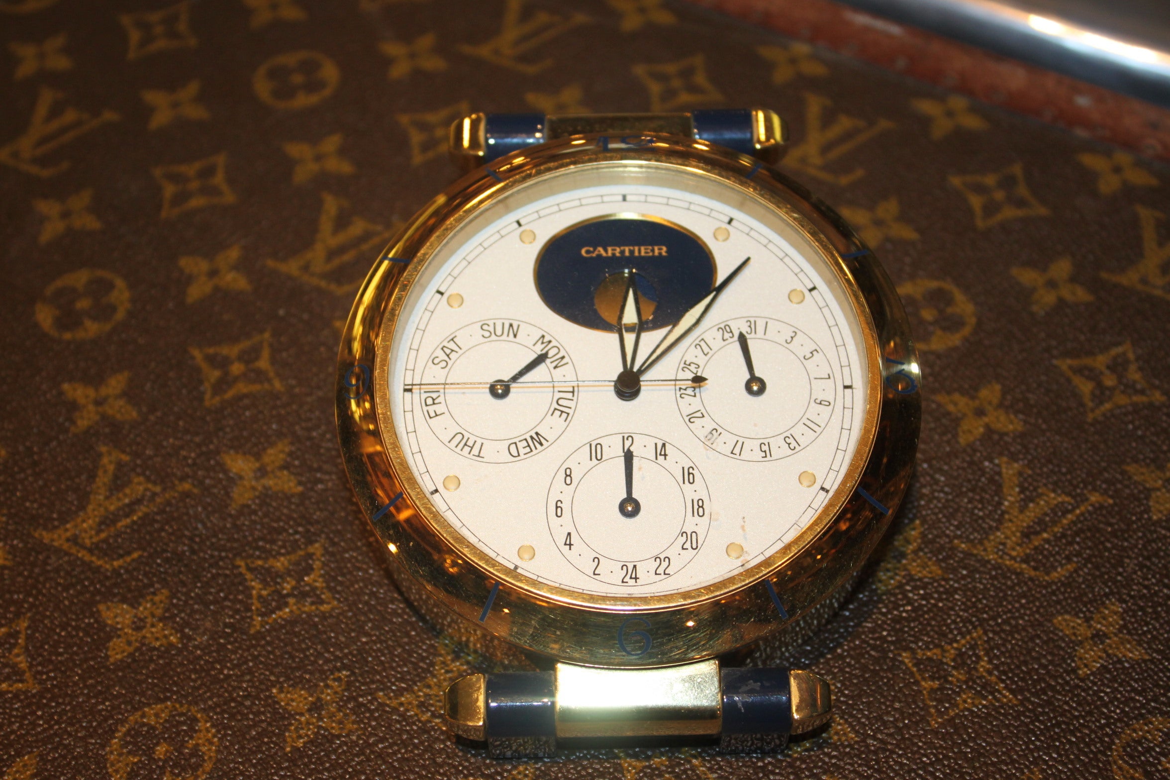 Cartier Moon phase Clock