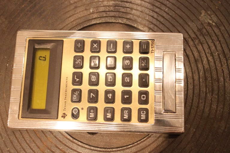 Fabulous Cartier Sterling Silver Calculator In Excellent Condition In New York, NY