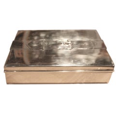 Magnificent Tiffany Sterling Silver Belt Strap Cigar box