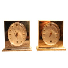 His and Hers Hermes Bedside Alarm Clock 9