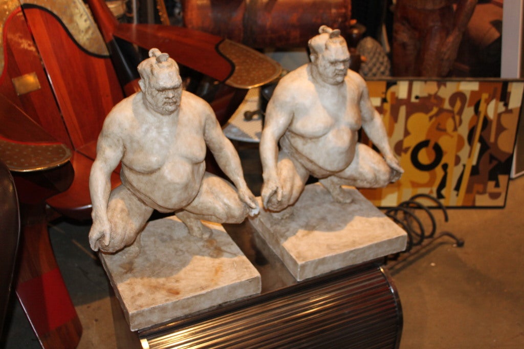 These are just super decorative . These Sumo wrestlers could make the ultimate giant Bookends! They measure nearly 20 inches high.