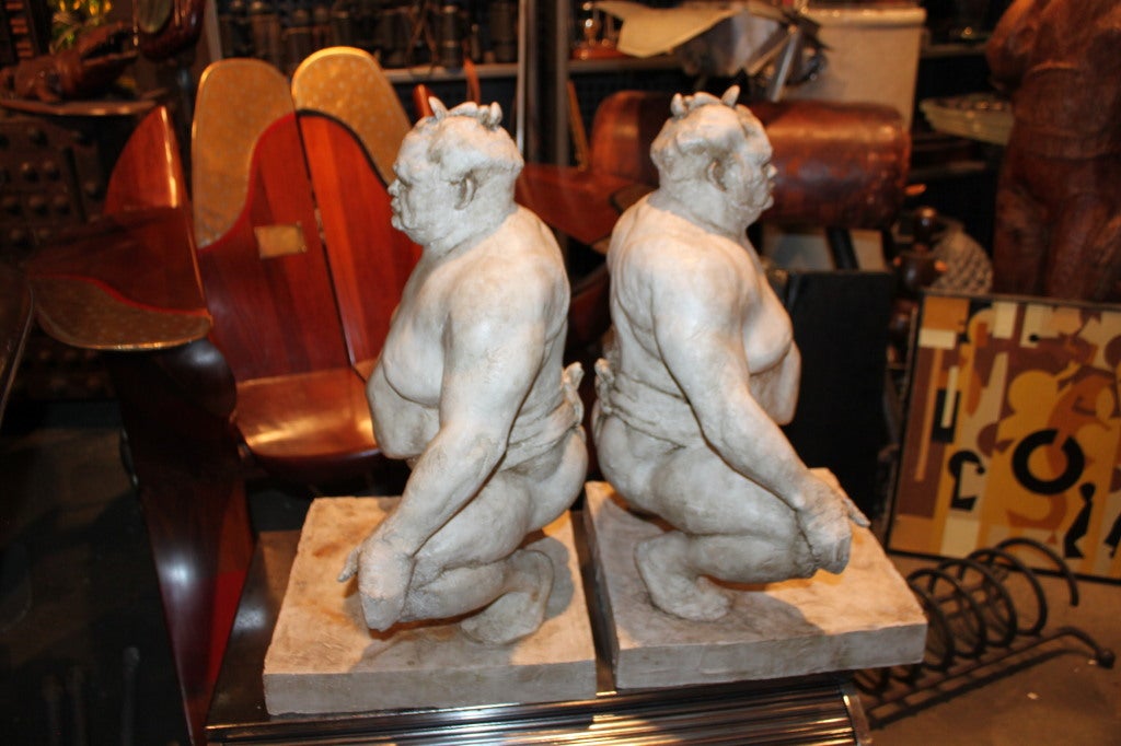American Pair of Giant Sumo wrestlers