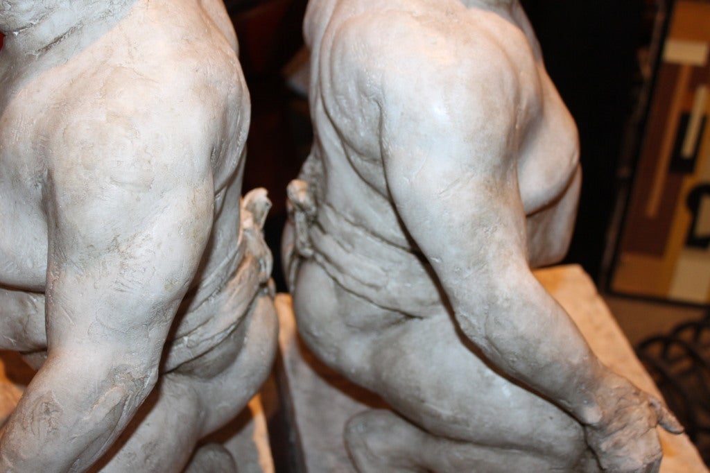 Pair of Giant Sumo wrestlers In Excellent Condition In New York, NY