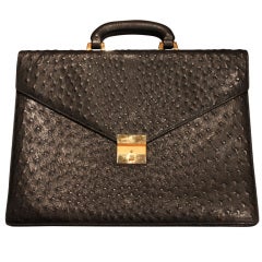Awesome Gucci Ostrich Attaché with original key