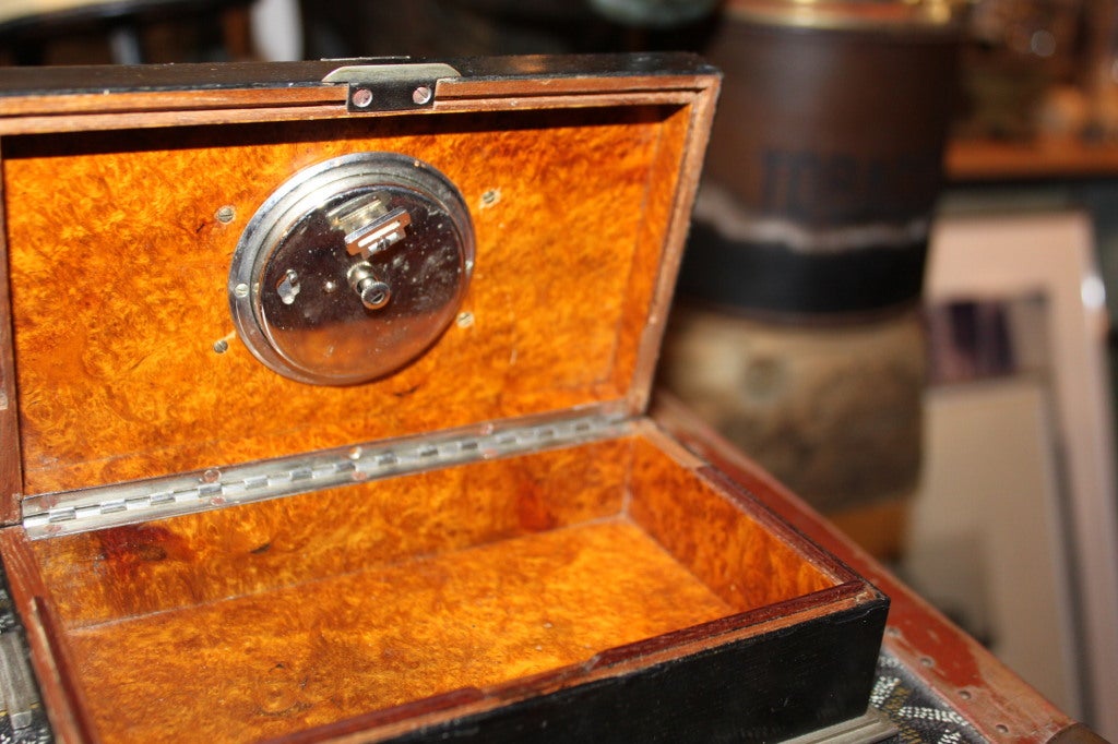 Mid-20th Century Alfred Dunhill Art Deco clock box